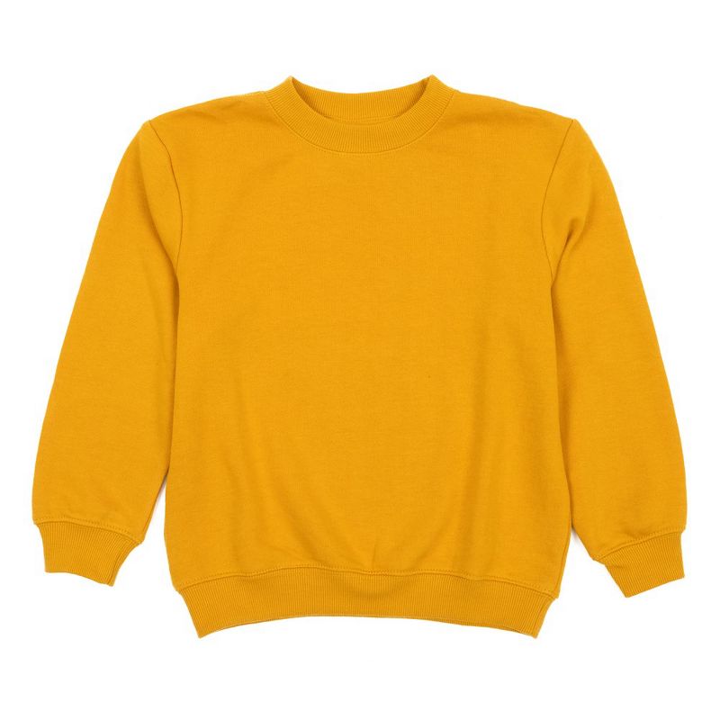 Leveret Kids Long Sleeve Boho Solid Color Sweatshirt