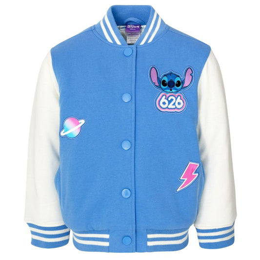 Disney Minnie Mouse Frozen Lilo & Stitch Moana Girls Varsity Bomber Jacket Little Kid to Big Kid