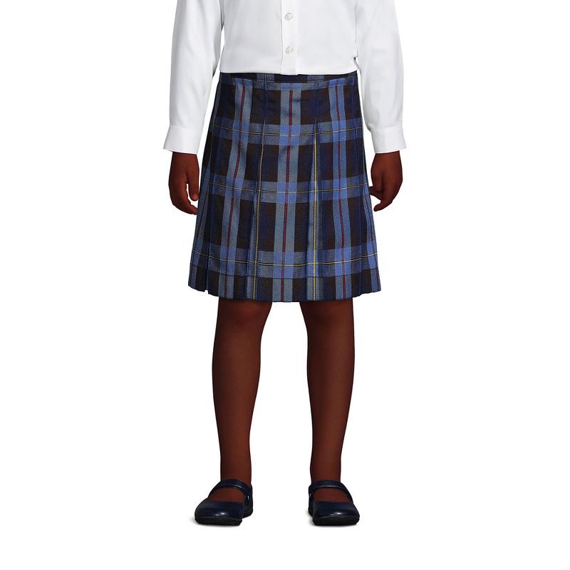 Lands' End School Uniform Kids Plaid Box Pleat Skirt Top of the Knee (Part 2)