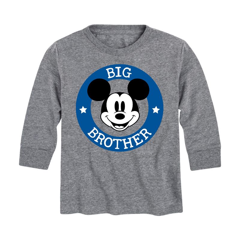 Boys' - Disney - Mickey Big Brother Long Sleeve Graphic T-Shirt