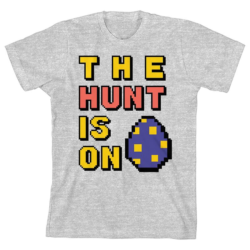 Bunny Bros The Hunt Is On Crew Neck Short Sleeve Athletic Heather Boy's T-shirt