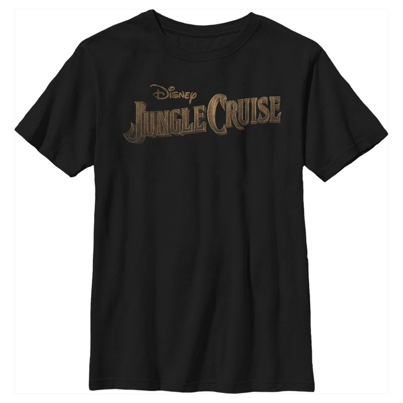 Boy's Jungle Cruise Distressed Logo T-Shirt