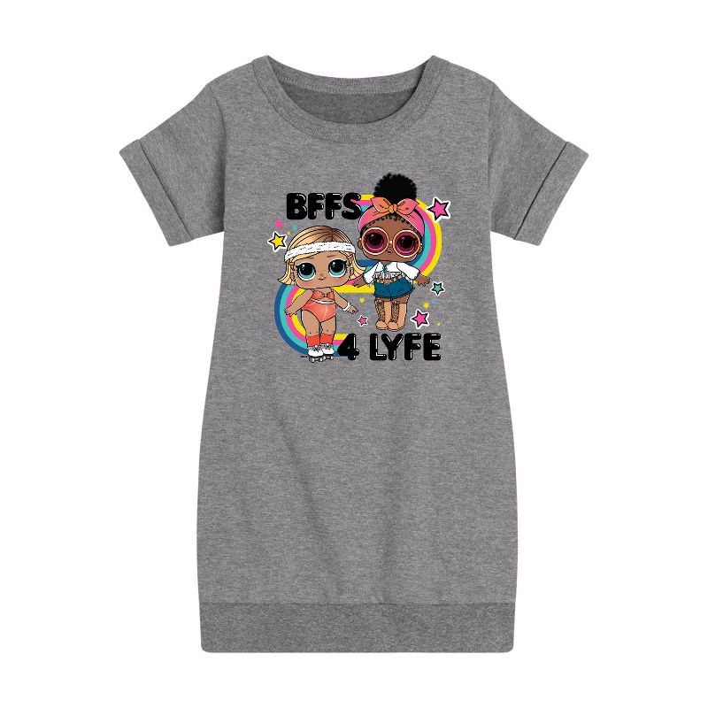 فستان صوف بأكمام قصيرة من BFF 4LYFE للفتيات - مفاجأة LOL!