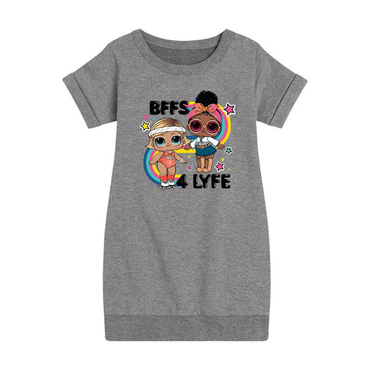 فستان صوف بأكمام قصيرة من BFF 4LYFE للفتيات - مفاجأة LOL!