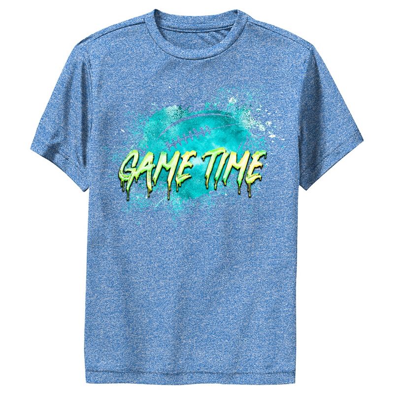 Boy's Lost Gods Game Time Football Splash Performance Tee