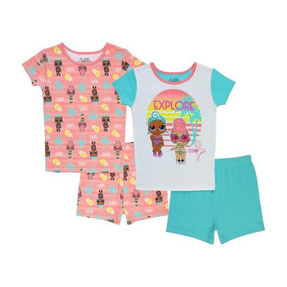 L.O.L. Surprise! Little/Big Girl's 4-Piece Cotton Pajama Set