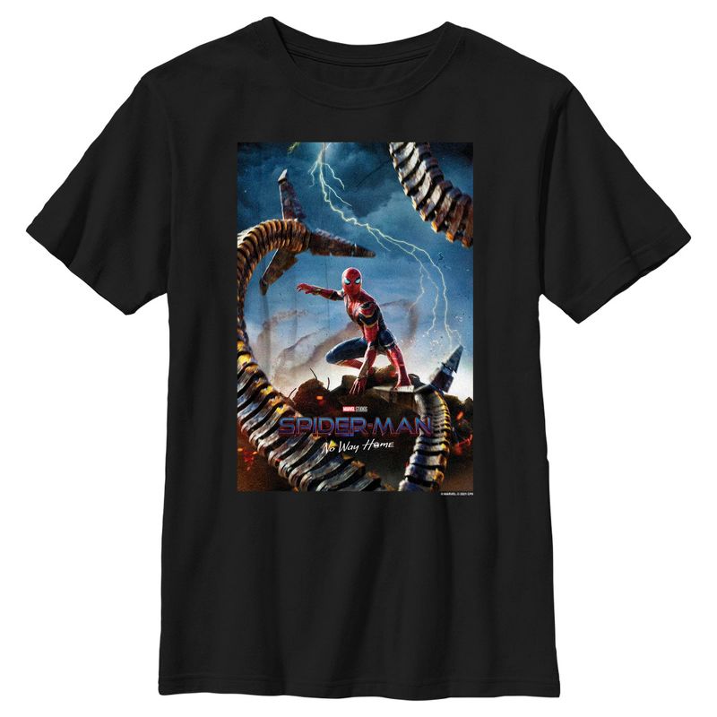 Boy's Marvel Spider-Man: No Way Home Movie Poster T-Shirt