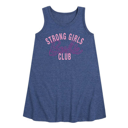 Girls' - Barbie - Strong Girls Club Graphic Sleeveless Aline Dress