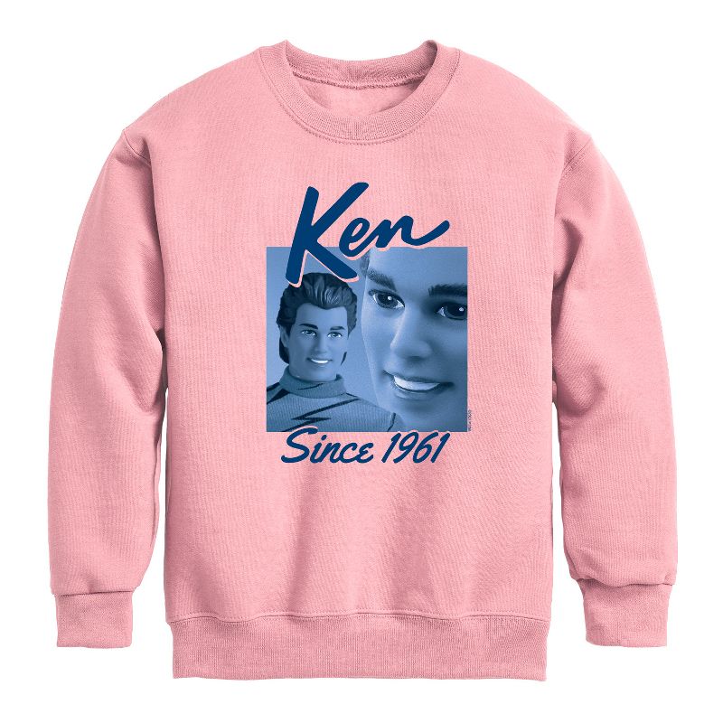 Boys' - Barbie - Ken Since 1961 Graphic Long Sleeve Fleece Sweatshirt