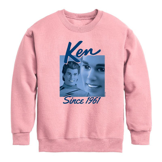 Boys' - Barbie - Ken Since 1961 Graphic Long Sleeve Fleece Sweatshirt