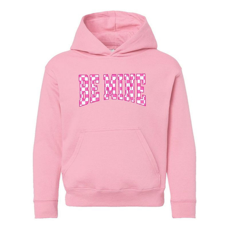 The Juniper Shop Be Mine Distressed Checkered Youth Graphic Hoodie