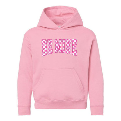 The Juniper Shop Be Mine Distressed Checkered Youth Graphic Hoodie