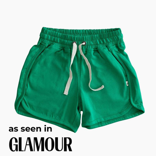 Kids' Organic Athletic Shorts Parakeet - Jackalo