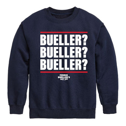 Boys' - Ferris Bueller's Day Off - Bueller Bueller Bueller Graphic Long Sleeve Fleece Sweatshirt