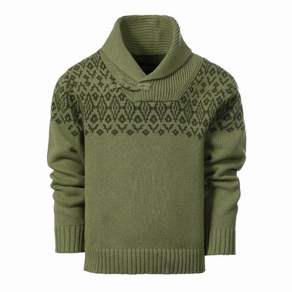 Gioberti Boy's 100% Cotton Pullover Knitted Sweater with Toggle Button Closure