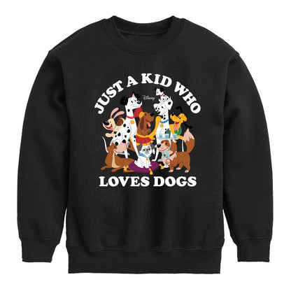 Boys' - Disney - Cats & Dogs Graphic Long Sleeve Fleece Sweatshirt