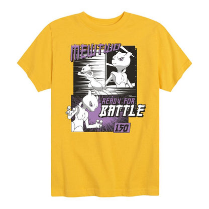 تي شيرت جرافيكي بأكمام قصيرة للأولاد - بوكيمون - ميوتو جاهز للمعركة