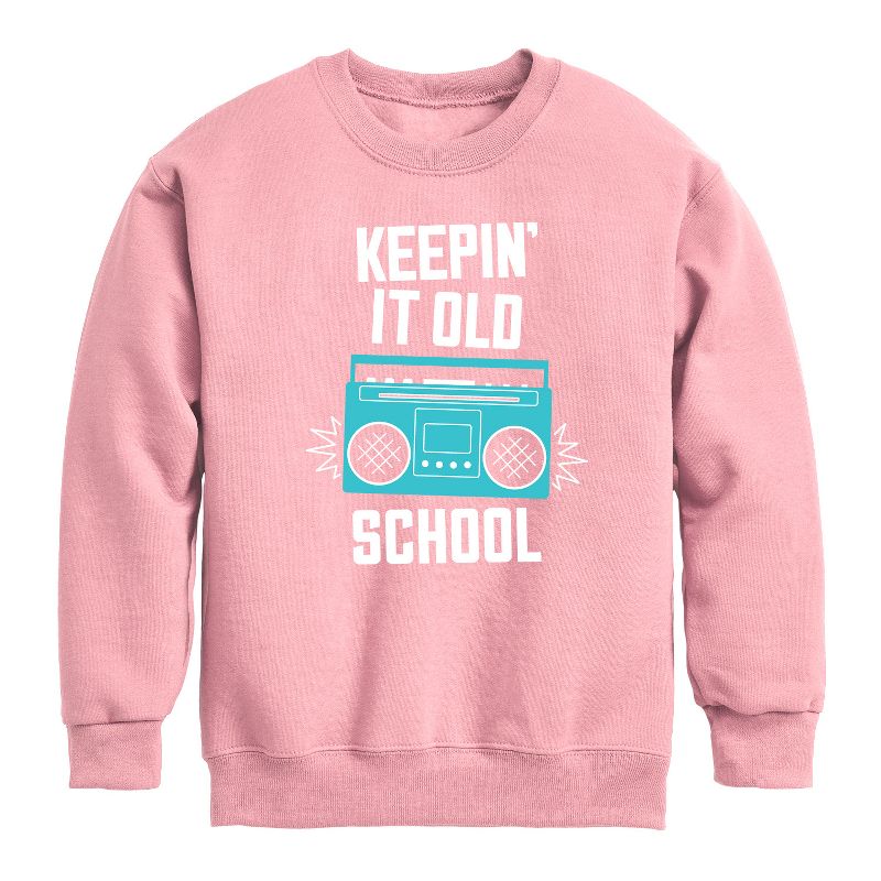 Boys' - Instant Message - Kids Crew Fleece Graphic Long Sleeve Fleece Sweatshirt