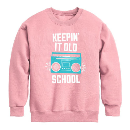 Boys' - Instant Message - Kids Crew Fleece Graphic Long Sleeve Fleece Sweatshirt