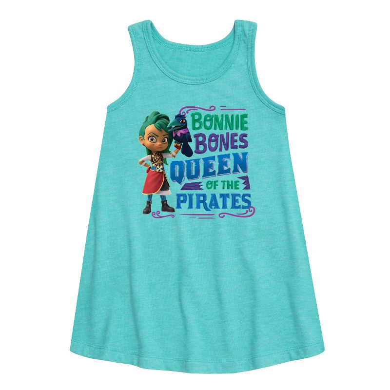 Girls' - Santiago of The Seas - Bonnie Bones Queen Graphic Sleeveless Aline Dress