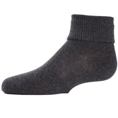 Memoi Kids' Triple Roll Cotton Blend Ankle Socks