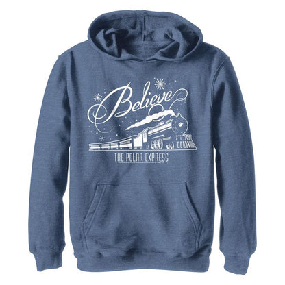 Boy's Polar Express Believe Train Pull Over Hoodie