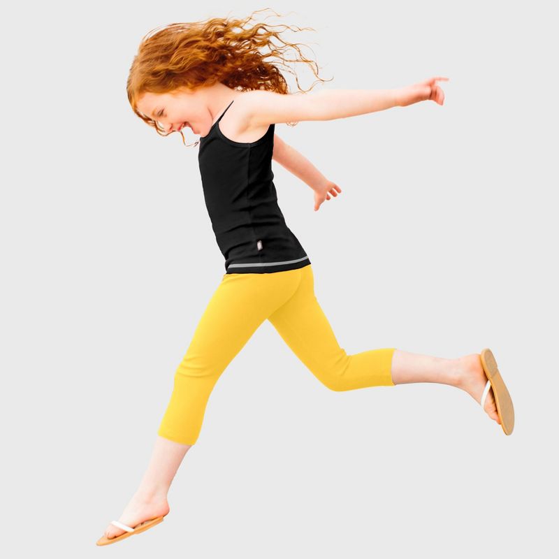 City Threads Girls 100% Cotton Soft Capri Leggings - USA-Made (Part 3)