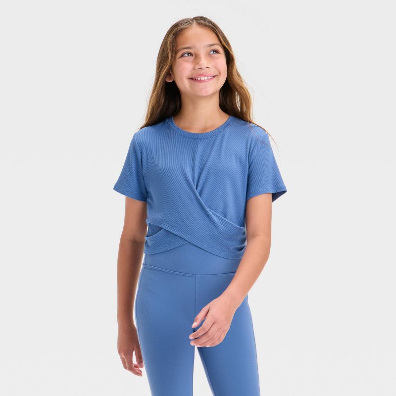 Girls' Ribbed T-Shirt - All In Motion™