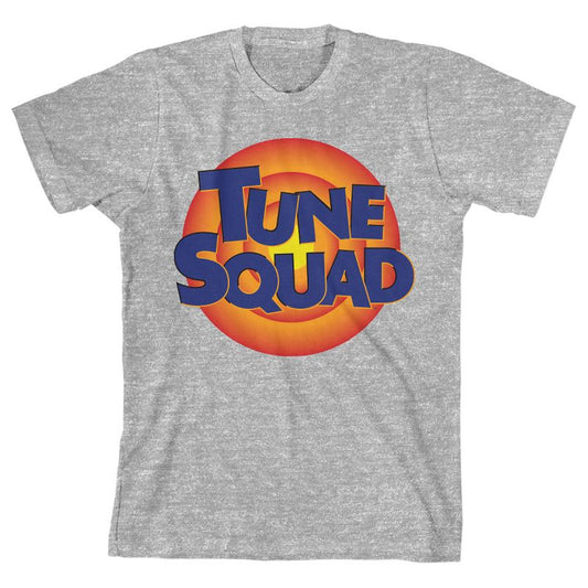 تي شيرت رياضي رمادي برسومات جرافيكية للشباب بشعار Space Jam 2 Tune Squad