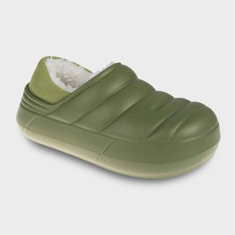 FOAMWALK Boy's and Toddler Boy's Fur Lined Clog with Faux Shearling Lining, Fall Indoor and Outdoor Clogs Boys/Toddler