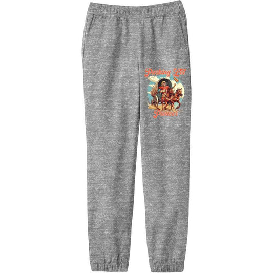 "Parking Lot Pioneer" Old West Wagon Football Cowboy Youth  Jogger Pants-