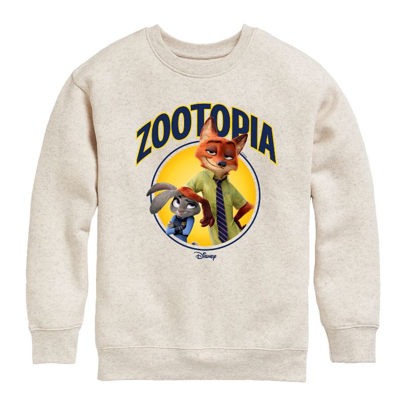 Boys' - Disney - Hopps & Wilde Graphic Long Sleeve Fleece Sweatshirt