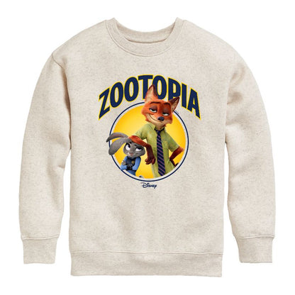 Boys' - Disney - Hopps & Wilde Graphic Long Sleeve Fleece Sweatshirt