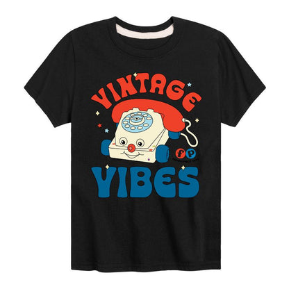 Boys' - Fisher-Price - Vintage Vibes Phone Short Sleeve Graphic T-Shirt