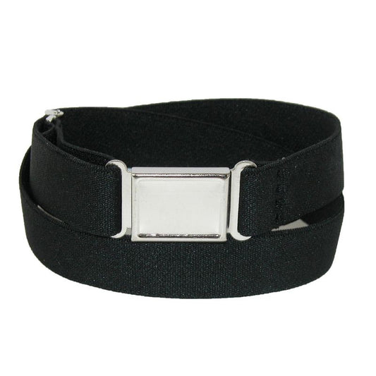 CTM Kids' Elastic Stretch Adjustable Belt with Magnetic Buckle