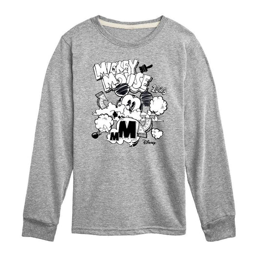 Boys' - Disney - Mickey Mouse Long Sleeve Graphic T-Shirt