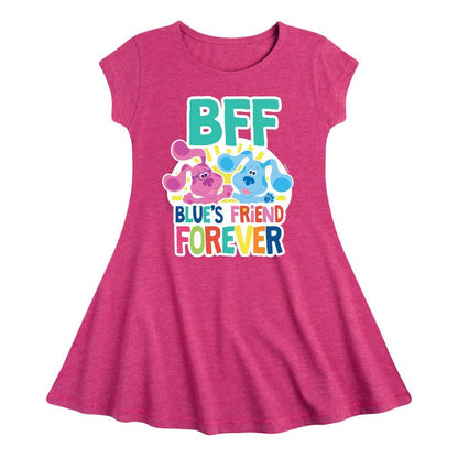 فستان "بلوز كلوز وأنتِ!" للفتيات - صديق بلو الدائم، مناسب وأنيق، بأكمام قصيرة