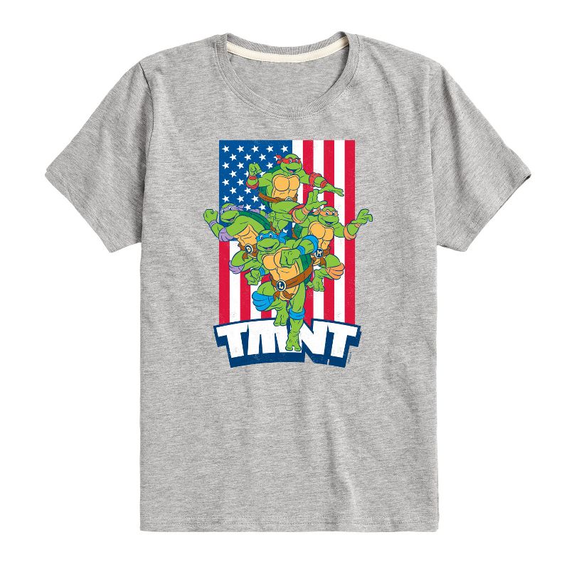 تي شيرت جرافيكي بأكمام قصيرة للأولاد من Teenage Mutant Ninja Turtles - USA Turtles