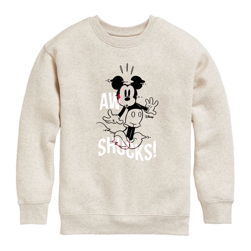 Boys' - Disney - Mickey & Friends Graphic Long Sleeve Fleece Sweatshirt