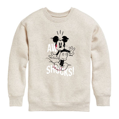Boys' - Disney - Mickey & Friends Graphic Long Sleeve Fleece Sweatshirt