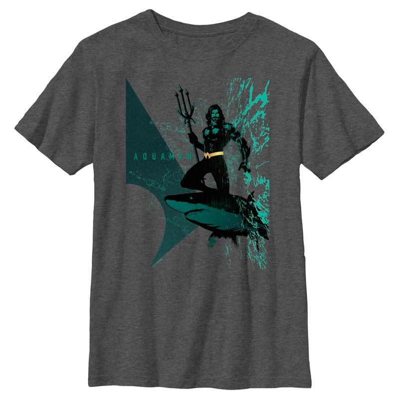 Boy's Aquaman King Shark Ride T-Shirt