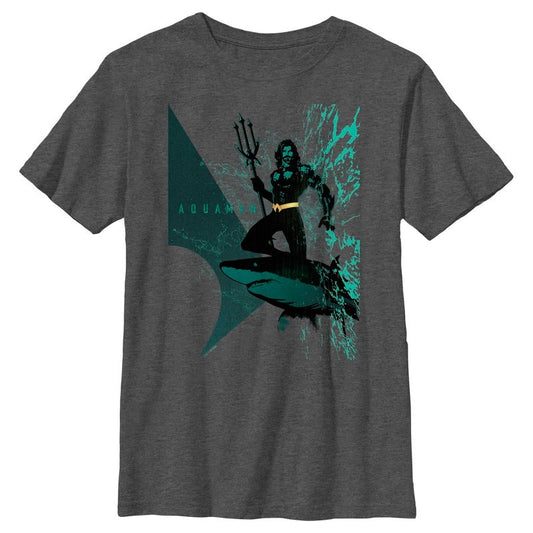 Boy's Aquaman King Shark Ride T-Shirt