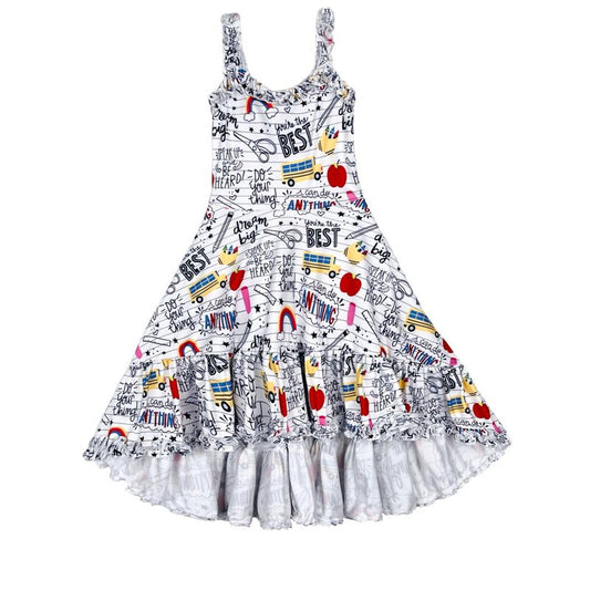 Do Your Thing Doodle Hi-Lo Dress Mia Belle Girls