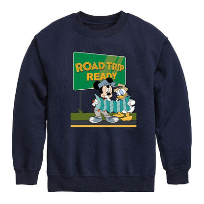 Boys' - Disney - Road Trip Ready Graphic Long Sleeve Fleece Sweatshirt