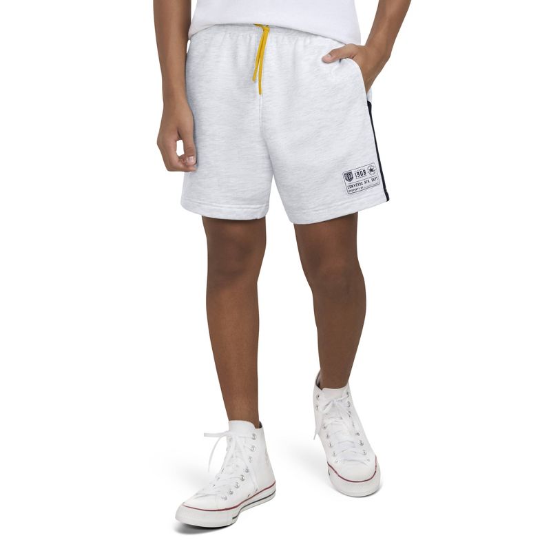 شورت Converse® French Terry "فوق الركبة" سهل الارتداء للأولاد