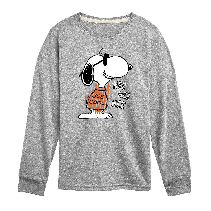 تي شيرت جو كول هي هي هي بأكمام طويلة ورسومات جرافيكية للأولاد - بينتس