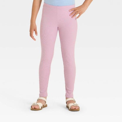 Girls' Solid Ribbed Leggings - Cat & Jack™