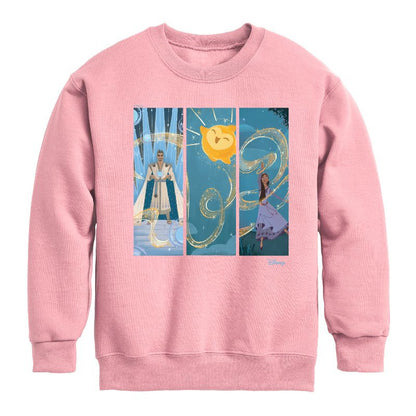 Boys' - Disney - Character Panels Graphic Long Sleeve Fleece Sweatshirt