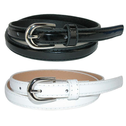 CTM Kid's Skinny Dress Belt (Pack of 2 Colors)