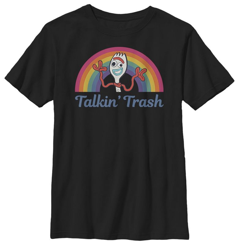 تي شيرت قوس قزح للأولاد من Toy Story Forky Talkin' Trash